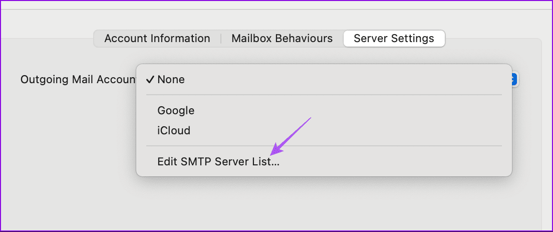 edit-smtp-server-list-mail-app-mac أفضل 7 إصلاحات لعدم إمكانية إرسال رسائل البريد الإلكتروني باستخدام Apple Mail على Mac