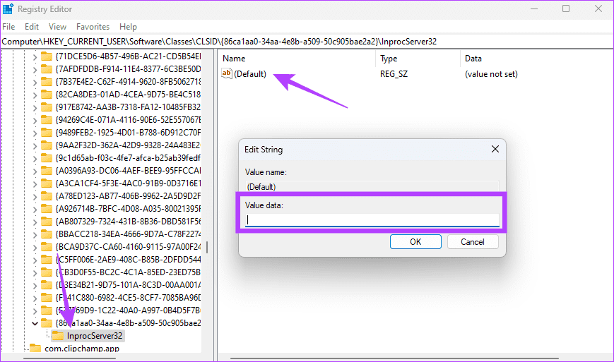 empty-value-data أفضل 7 طرق لجعل Windows 11 يبدو مثل Windows 10