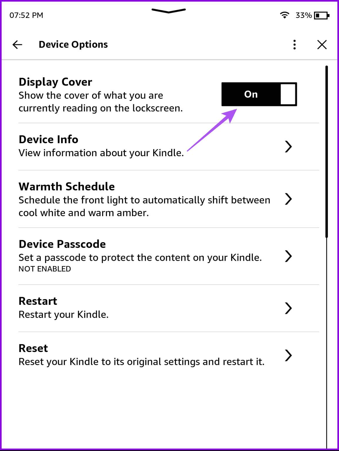 enable-display-cover-kindle-1153x1536-1 أفضل 6 إصلاحات لعدم عرض Amazon Kindle لأغلفة الكتب