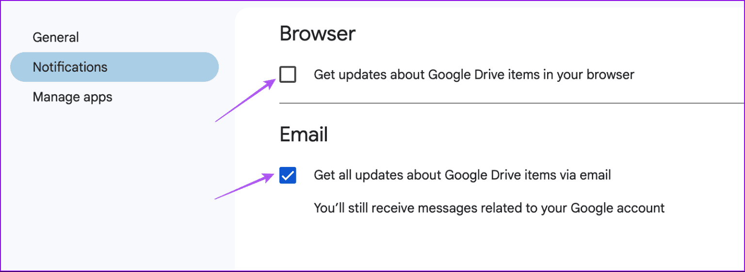 enable-email-notifications-google-drive-1536x562-1 أفضل 6 إصلاحات لعدم عمل إشعارات Google Drive على الهاتف المحمول وسطح المكتب
