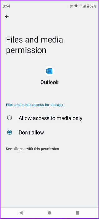 enable-file-acess-outlook-android-463x1024-1 أفضل 6 إصلاحات لعدم تنزيل تطبيق Outlook المرفقات على iPhone وAndroid