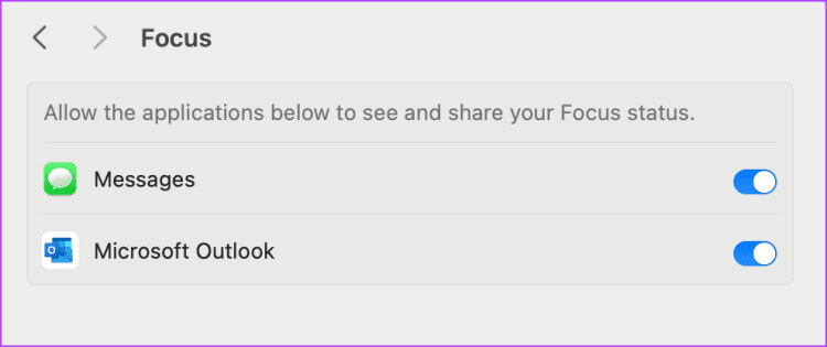 enable-focus-status-for-apps-mac-750x315-1 أفضل 7 إصلاحات لعدم عمل وضع التركيز على أجهزة iPhone وiPad وMac