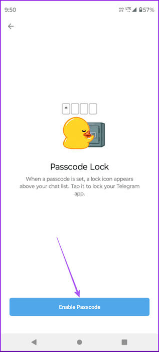 enable-passcode-telegram-android-463x1024-1 كيفية قفل Telegram باستخدام رمز المرور على الهاتف المحمول وسطح المكتب