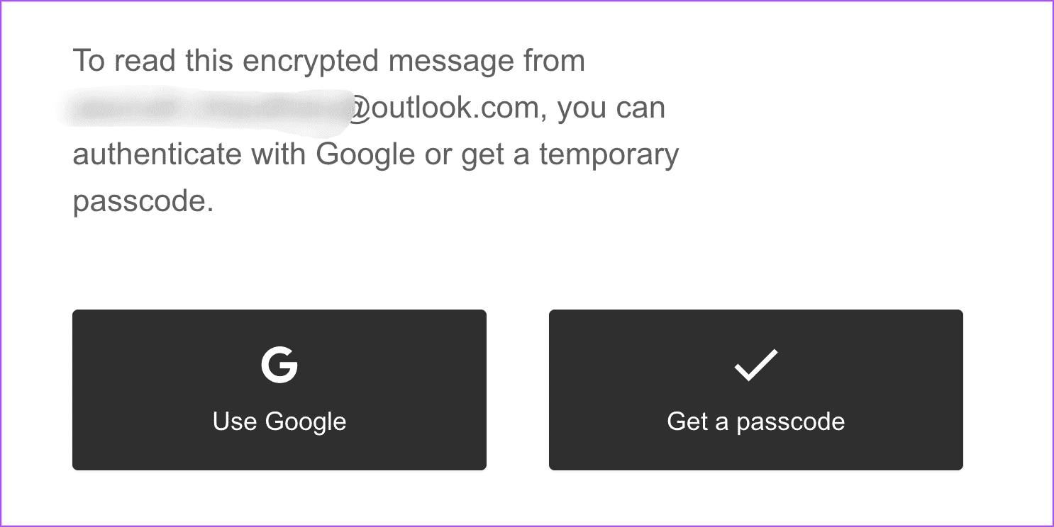 enter-passcode-to-decrypt-email-from-outlook كيفية تشفير رسائل البريد الإلكتروني في Microsoft Outlook