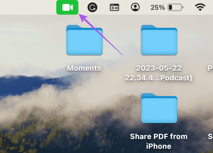 facetime-icon-menu-bar-mac كيفية استخدام Presenter Overlay على Mac
