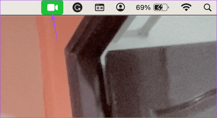 facetime-menu-bar-mac أفضل 8 إصلاحات لعدم عمل عزل الصوت في FaceTime