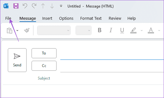 file-new-email-legacy-outlook كيفية تشفير رسائل البريد الإلكتروني في Microsoft Outlook