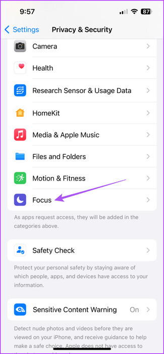 focus-privacy-and-scurity-iphone-475x1024-1 أفضل 7 إصلاحات لعدم عمل وضع التركيز على أجهزة iPhone وiPad وMac