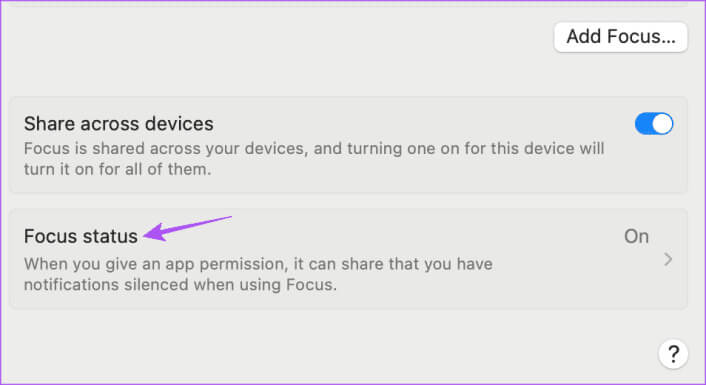 focus-status-mac-706x385-1 أفضل 7 إصلاحات لعدم عمل وضع التركيز على أجهزة iPhone وiPad وMac