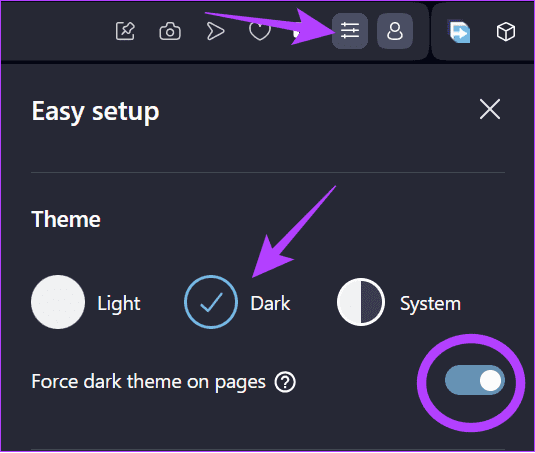 force-dark-mode-in-Opera-browser كيفية الحصول على الوضع المظلم في Google Sheets (الكمبيوتر الشخصي والجوال)