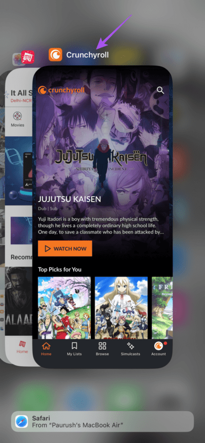 force-quit-crunchyroll-iphone-710x1536-1 أفضل 7 حلول لعدم إمكانية تسجيل الدخول إلى Crunchyroll