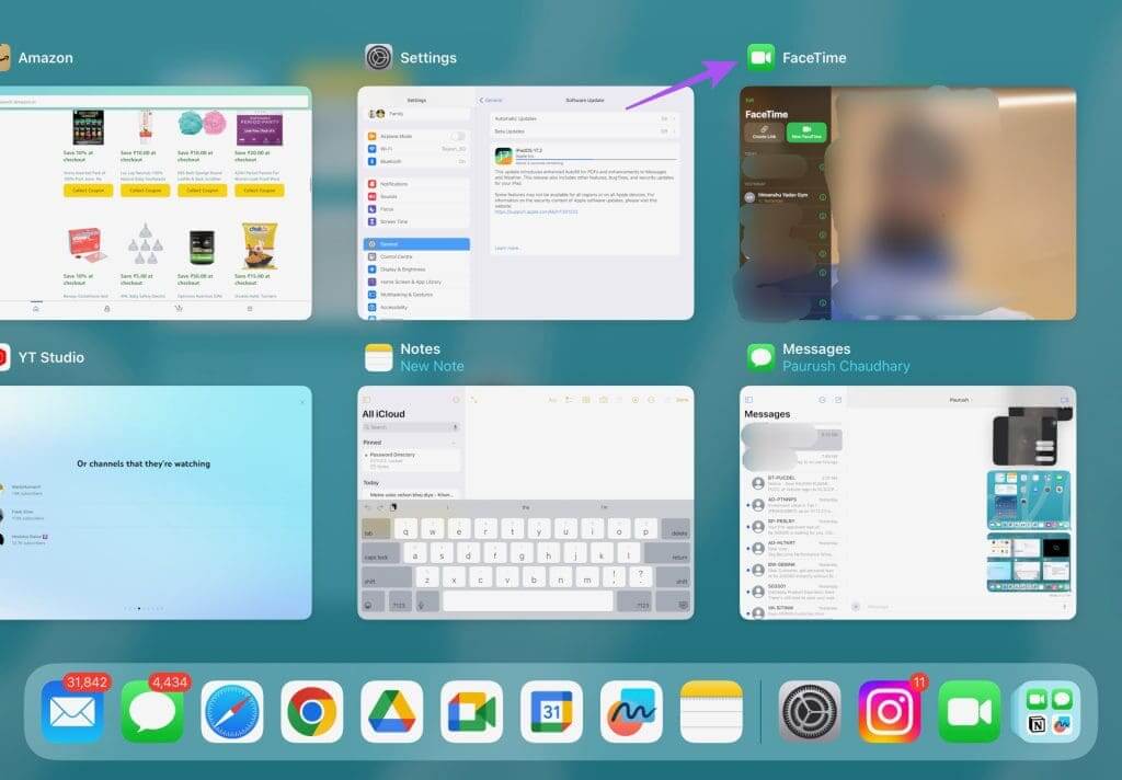 force-quit-facetime-on-ipad-1024x712-1 أفضل 5 إصلاحات لعدم عمل Center Stage على iPad