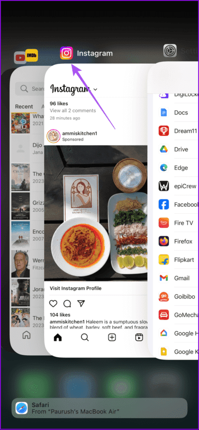 force-quit-instagram-iphone-1-712x1536-1 كيفية استخدام وضع الكاميرا المزدوجة على Instagram