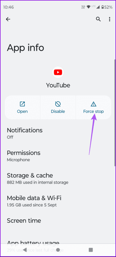 force-stop-youtube-android-694x1536-1 كيفية استخدام Hum-To-Search في تطبيق YouTube على Android