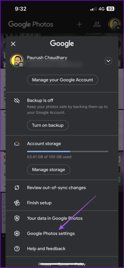 google-photos-settings-712x1536-1 أفضل 6 إصلاحات لعدم ظهور Google Photos في الوضع المحيطي على Google TV