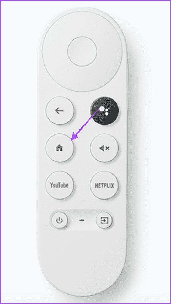 home-button-google-tv-remote أفضل 7 إصلاحات لعدم عمل جهاز التحكم عن بعد لجهاز Chromecast (Google TV)