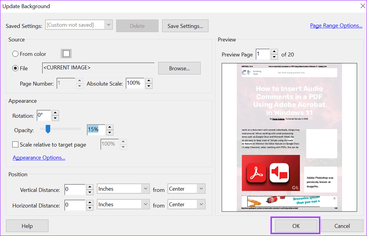 how-to-add-edit-pdf-background-using-adobe-acrobat-19 كيفية إضافة وتحرير خلفية PDF باستخدام Adobe Acrobat