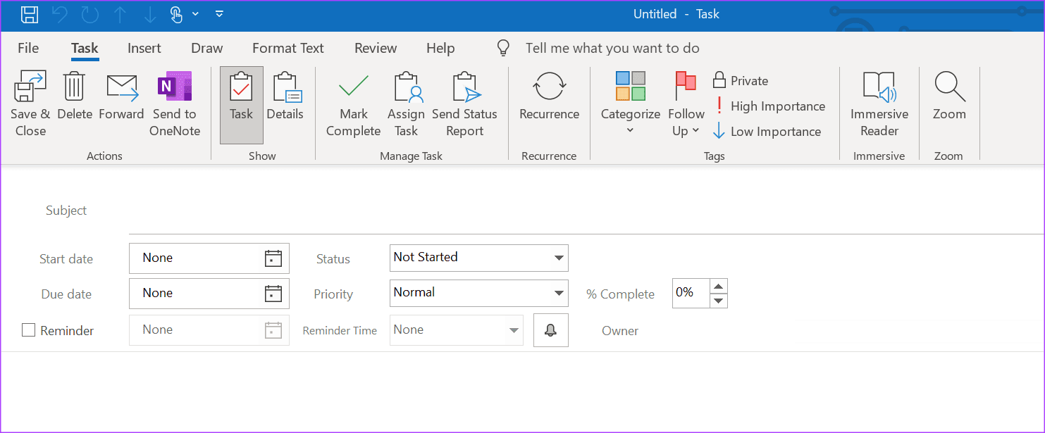 how-to-create-tasks-in-microsoft-outlook-9 5 طرق لإنشاء مهمة في Microsoft Outlook