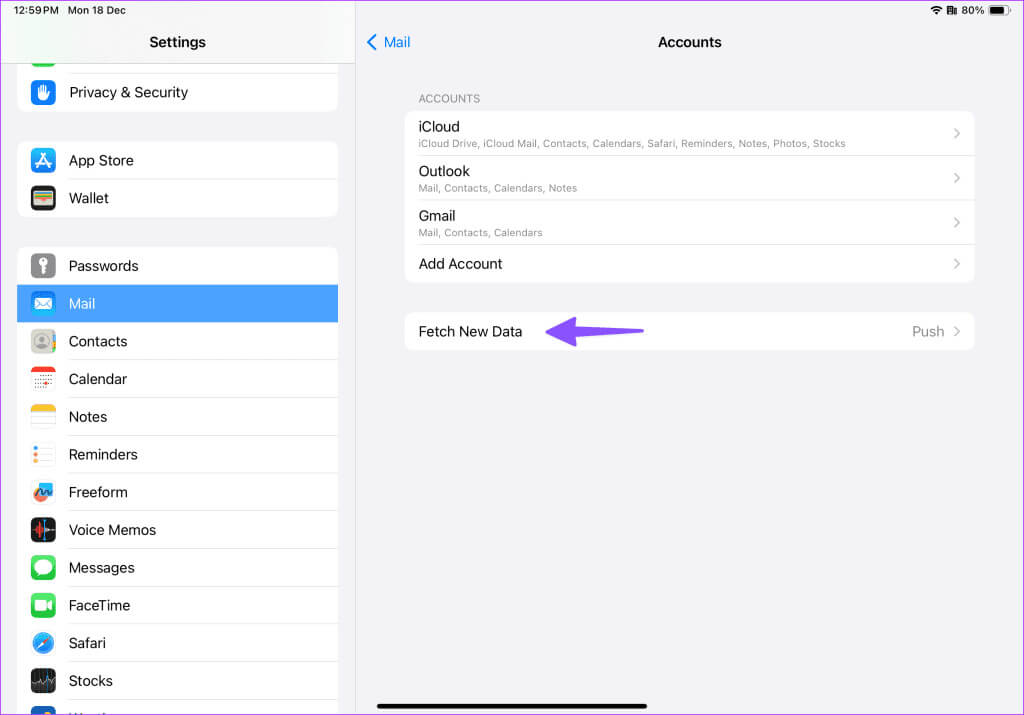 iPad-Not-Receiving-Emails-3-1024x715-1 أفضل 10 طرق لإصلاح عدم تلقي iPad لرسائل البريد الإلكتروني