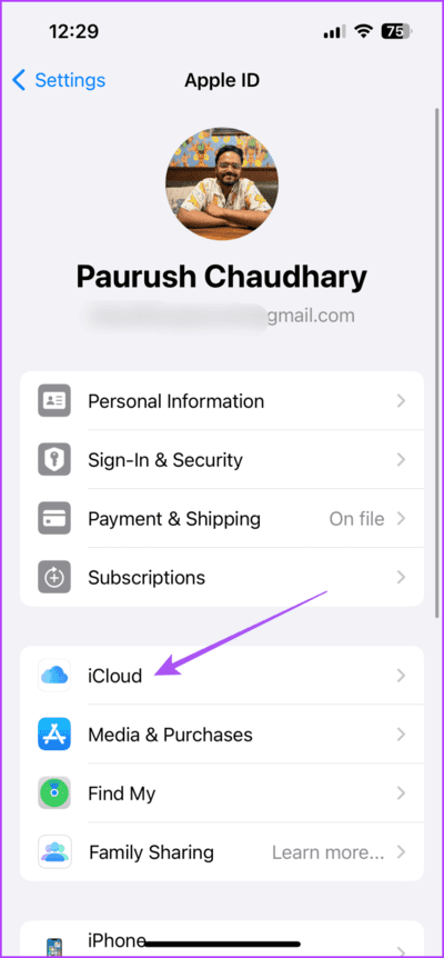 icloud-settings-iphone-2-713x1536-1 أفضل 5 إصلاحات لعدم تنزيل الكتب على تطبيق Apple Books