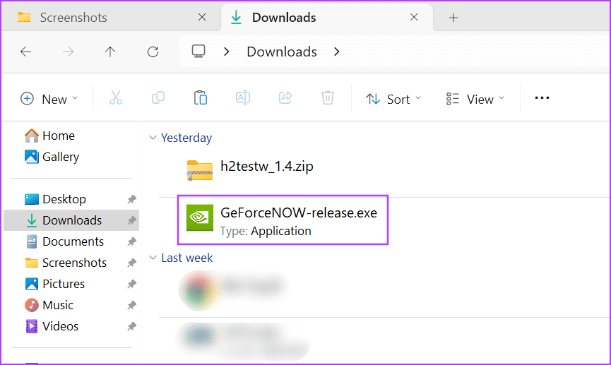 install-update-geforce-now أفضل 9 طرق لإصلاح رمز خطأ GeForce NOW 0x800b1004 في Windows 11