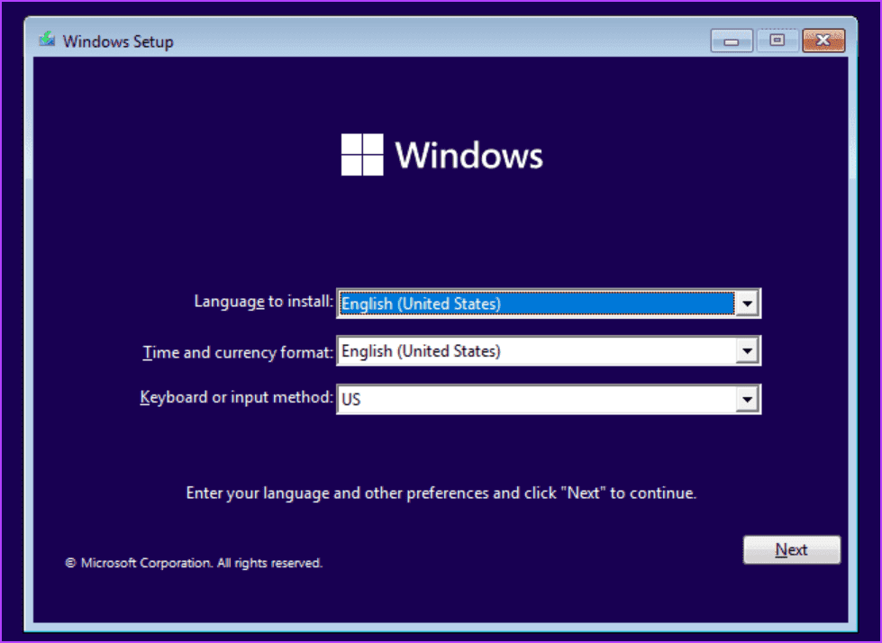 install-windows-1 أفضل 8 إصلاحات لخطأ شاشة الموت الزرقاء "APC Index Mismatch" في Windows 10 أو 11