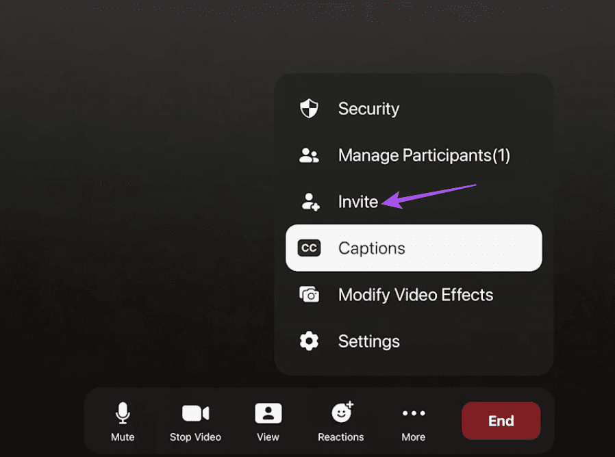 invite-zoom-apple-tv-4k كيفية استخدام تطبيق Zoom على Apple TV 4K