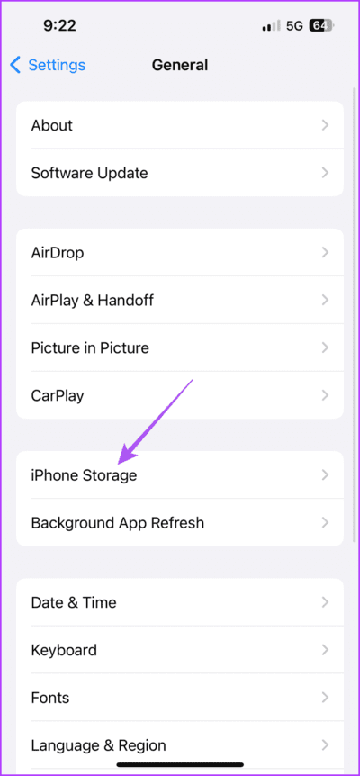 iphone-storage-settings-713x1536-4 أفضل 7 حلول لعدم إمكانية تسجيل الدخول إلى Crunchyroll