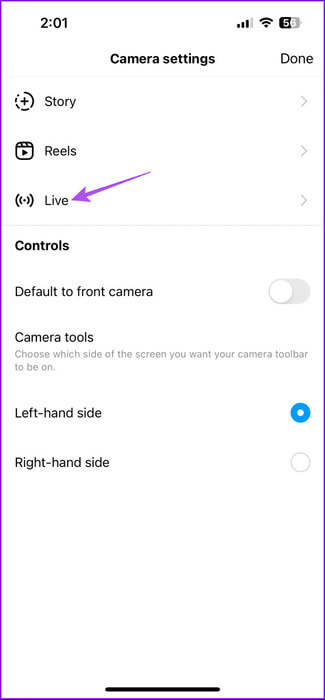 live-camera-settings-instgram-475x1024-1 كيفية البث المباشر على Instagram على الهاتف المحمول وسطح المكتب