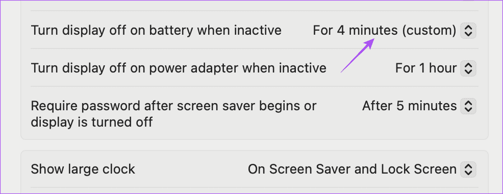 lock-screen-settings-on-battery-mac كيفية إعداد مؤقت النوم على Amazon Music