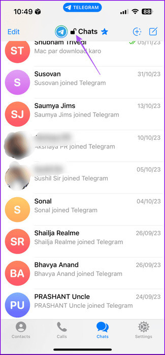 lock-telegram-chats-on-iphone-475x1024-1 كيفية قفل Telegram باستخدام رمز المرور على الهاتف المحمول وسطح المكتب