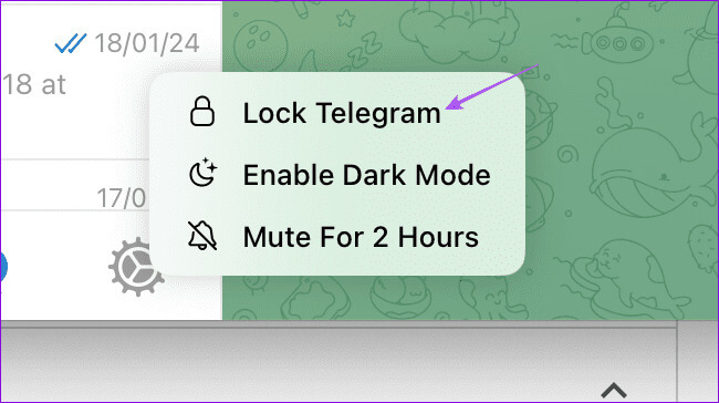 lock-telegram-mac كيفية قفل Telegram باستخدام رمز المرور على الهاتف المحمول وسطح المكتب
