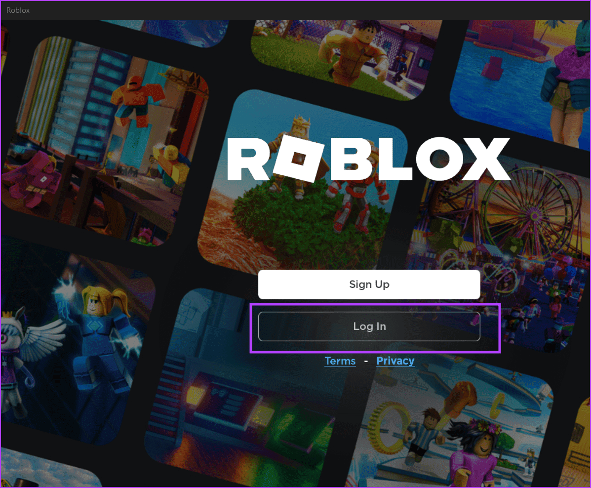 log-in-roblox أفضل 8 طرق لإصلاح "رمز خطأ Roblox 610" في Windows 11
