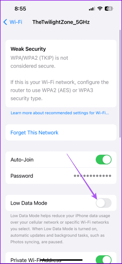 low-data-mode-wifi-iphone-712x1536-1 أفضل 8 إصلاحات لعدم عمل ملفات GIF في Telegram على الهاتف المحمول وسطح المكتب