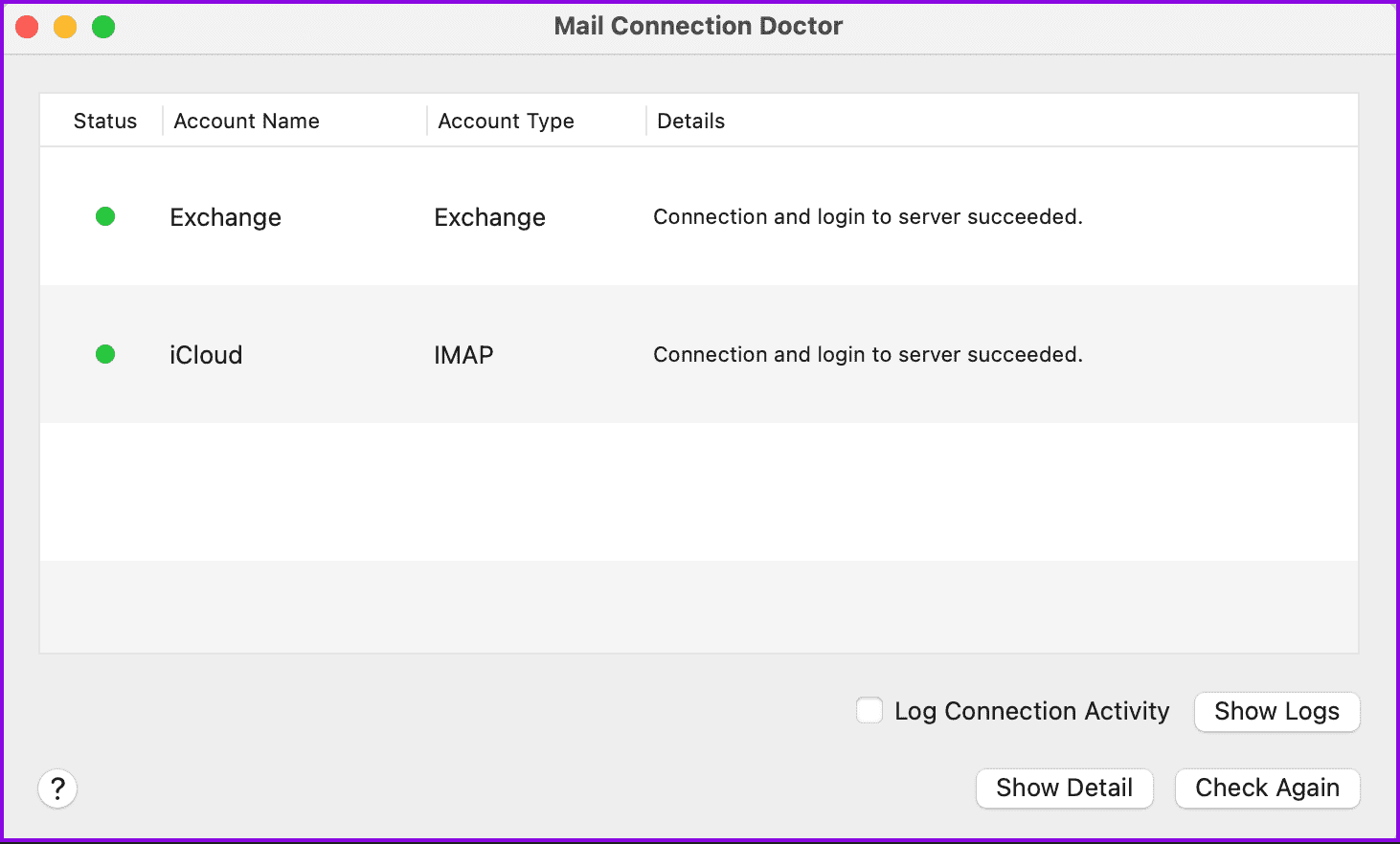 mail-connection-doctor-mac أفضل 7 إصلاحات لعدم إمكانية إرسال رسائل البريد الإلكتروني باستخدام Apple Mail على Mac