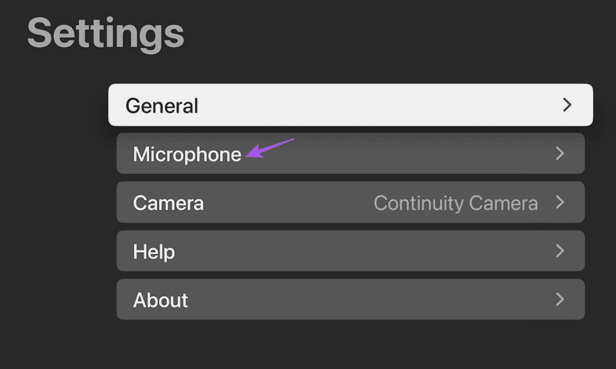 mic-settings-zoom-apple-tv-4k كيفية استخدام تطبيق Zoom على Apple TV 4K