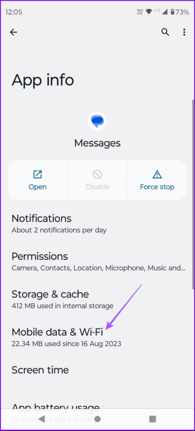 mobile-data-and-wifi-app-info-messages-android-694x1536-1 أفضل 6 إصلاحات لعدم عمل إيصالات القراءة في تطبيق رسائل Google
