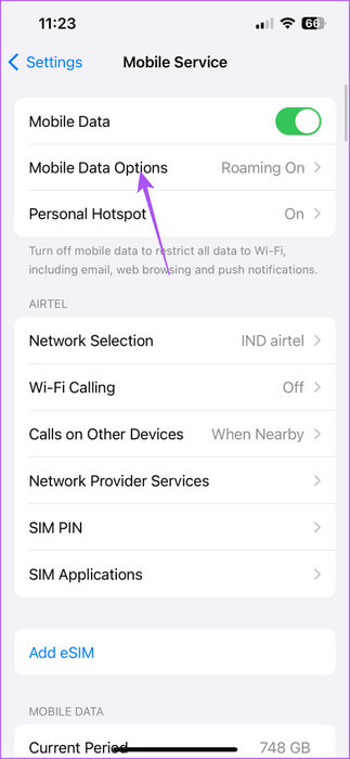mobile-data-options-settings-iphone-1-473x1024-1 أفضل 8 إصلاحات لعمل تطبيق Facebook Messenger على شبكة Wi-Fi فقط