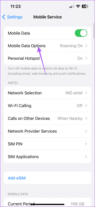 mobile-data-options-settings-iphone-1-710x1536-2 أفضل 8 إصلاحات لعدم عمل ملفات GIF في Telegram على الهاتف المحمول وسطح المكتب