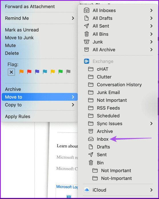 move-deleted-to-inbox-apple-mail-mac-815x1024-1 كيفية حذف رسائل البريد الإلكتروني بشكل جماعي في Apple Mail