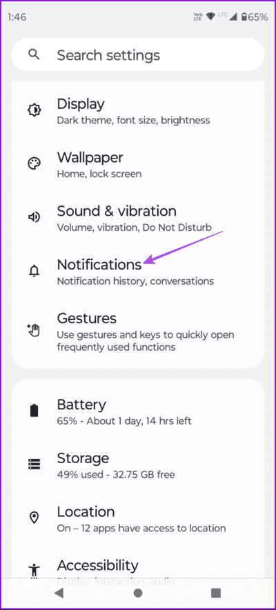 notification-settings-android-694x1536-1 أفضل 6 إصلاحات لعدم عمل إشعارات Google Drive على الهاتف المحمول وسطح المكتب