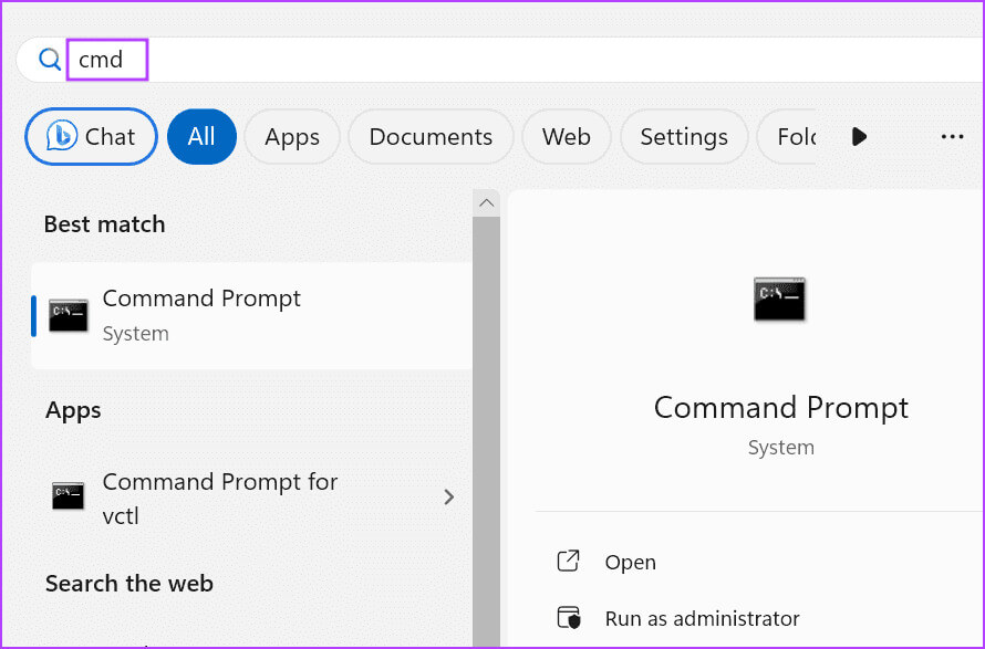 open-cmd-10 أفضل 8 إصلاحات لخطأ "أحد مكونات Steam المهمة لا تستجيب" في Windows 11