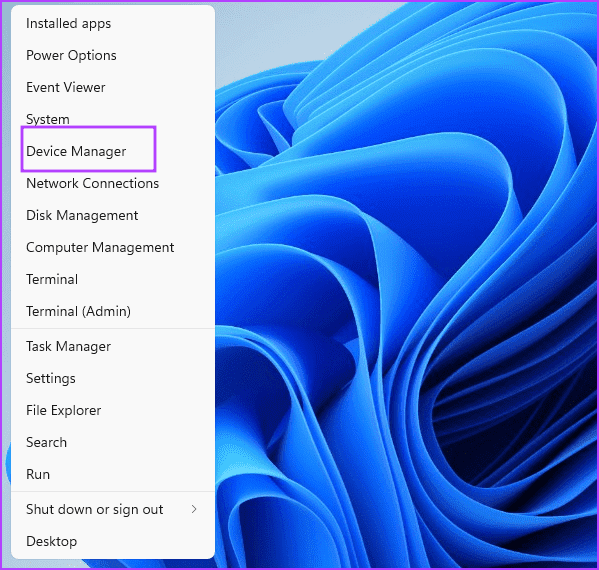 open-device-manager-21 أفضل 8 إصلاحات لخطأ "برنامج تشغيل جهاز الرسومات" في Windows 11