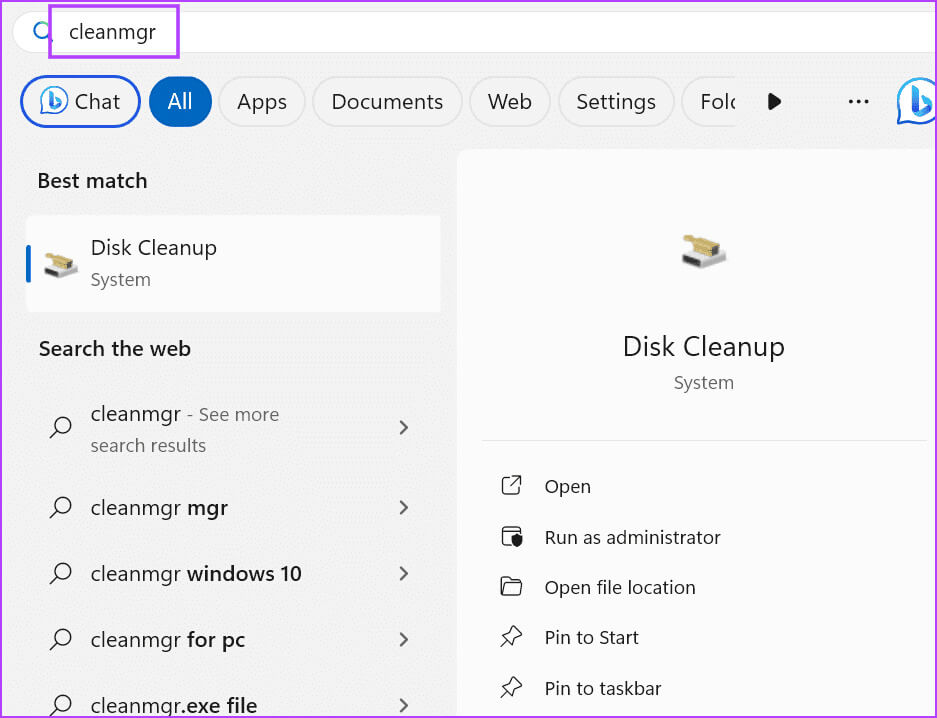 open-disk-cleanup أفضل 8 إصلاحات لمشكلة "حدث خطأ غير متوقع، يجب إنهاء Roblox" على Windows 11