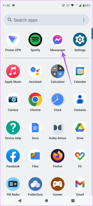 open-messenger-on-android-462x1024-1 أفضل 8 إصلاحات لعمل تطبيق Facebook Messenger على شبكة Wi-Fi فقط