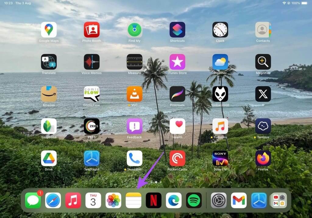 open-notes-on-ipad-1024x715-1 كيفية استخدام علامات الاقتباس المحظورة في تطبيق Notes على iPhone وiPad وMac
