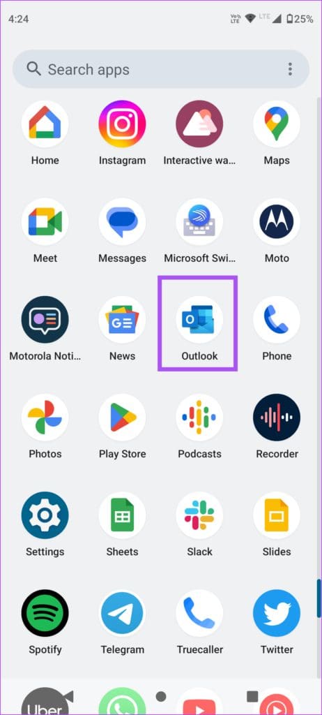 open-outlook-app-on-android-462x1024-4 أفضل 6 إصلاحات لعدم تنزيل تطبيق Outlook المرفقات على iPhone وAndroid