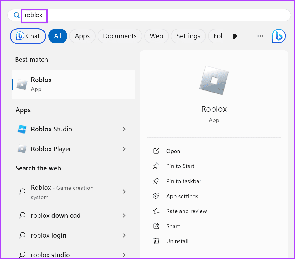 open-roblox أفضل 9 طرق لإصلاح "رمز خطأ Roblox 524" في Windows 11