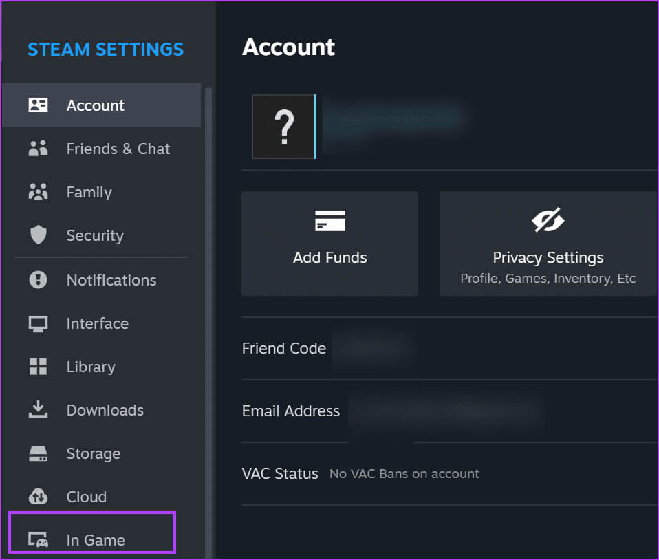 open-steam-settings-2 أفضل 8 إصلاحات لخطأ "أحد مكونات Steam المهمة لا تستجيب" في Windows 11