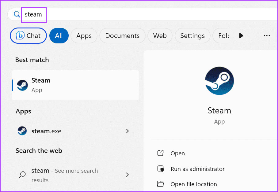 open-steam أفضل 8 إصلاحات لخطأ "أحد مكونات Steam المهمة لا تستجيب" في Windows 11